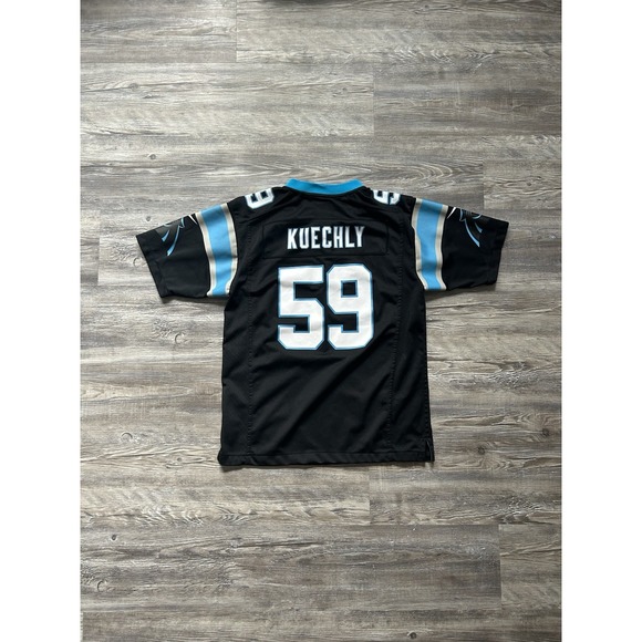 Luke‎ Kuechly Nike Embroidered Jersey - Youth Large - Picture 1 of 6